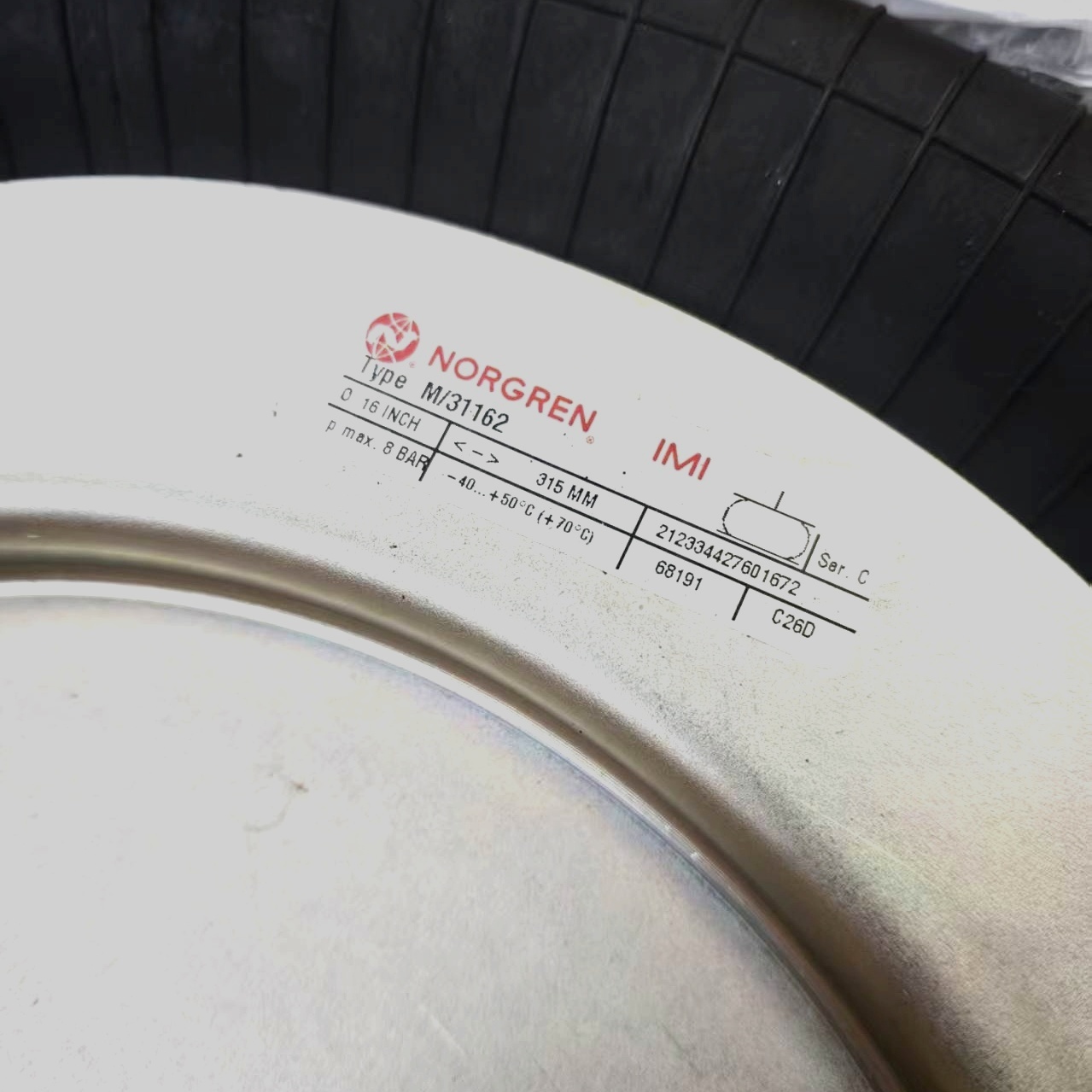 Norgren M31162 Single‑Acting Air Bellow Product Page