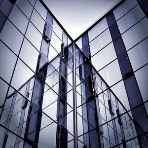 Double Glazed Aluminum Glass Curtain Wall Facade 19mm Thickness