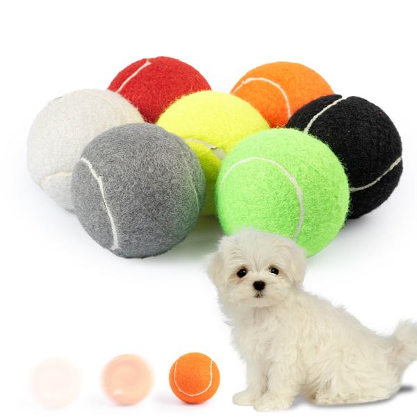 Black Grey Indestructible Tennis Ball Dog 2.5