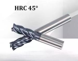 Moinho de extremidade contínuo do carboneto de tungstênio de HRC 45