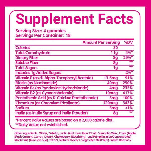 HACCP Certificated Vitamin B Complex Gummies Digestive & Metabolism Support 72 Count