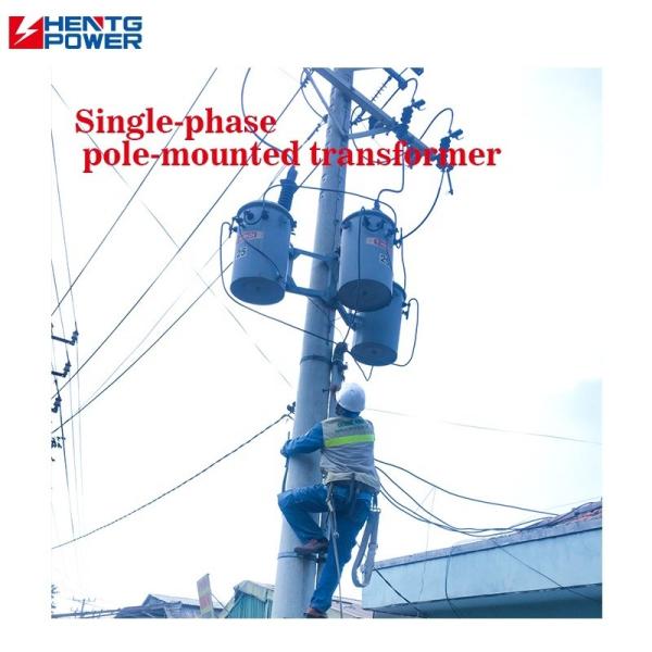 Pole Mounted Step Up And Down Transformer 25 Kva Single Phase Oil Filled Transformer