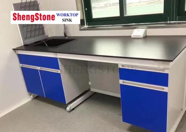 Resina fenólico extremamente durável Worktop para o laboratório, cor preta