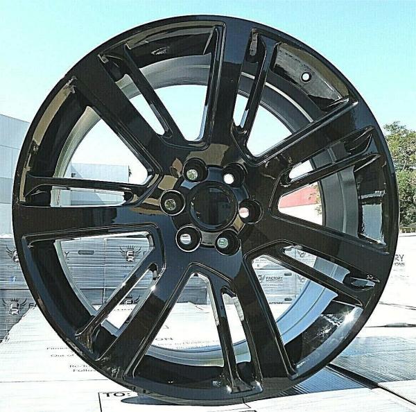 Gloss Black 22 Cadillac Escalade Wheels Rims For Sierra Yukon 6x139.7