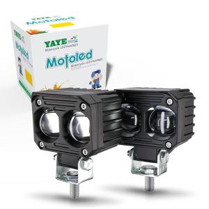 YAYE Motorcycle Mini Driving Light with 40W 4000LM Dual Color and Aviation