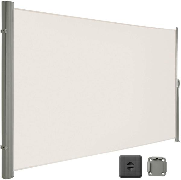 Patio Terrace Sun Shade Outdoor Canopy Side Awning Grey Screen Auvent Retractable