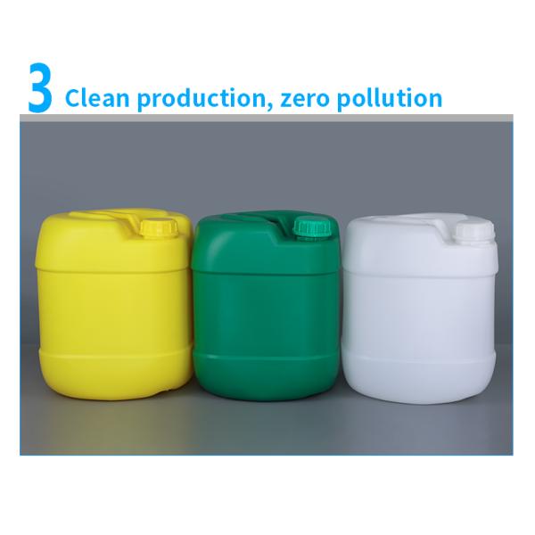 Chemical Liquid UFU 5 Gallon Plastic HDPE Container White Yellow