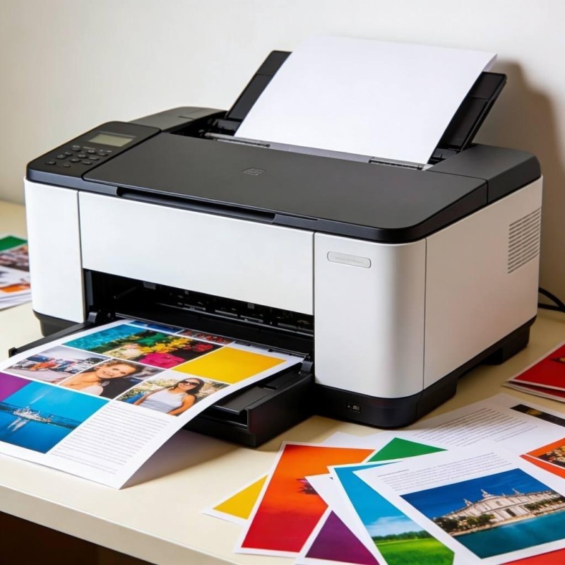 High Brightness Inkjet Glossy Photo Paper 115g Lightweight For Image Printing