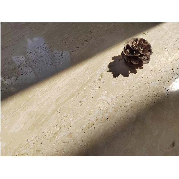 600x1200 Beige Travertine Look Marble Ceramic Wall Tiles for Modern Bathroom Interior