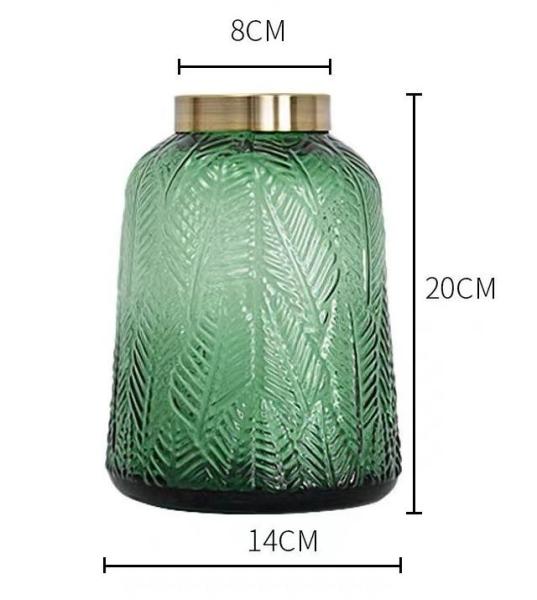 Decoração de vasos de vidro de arte hidropônica transparente verde para casa Decoração de loja de flores de hotel