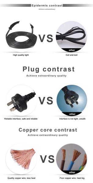 3 Pin AU Plug to C13 Power Cord 1.8m Black SAA Certified