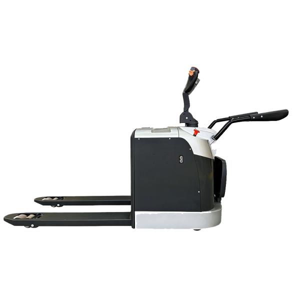Battery Powered Walkie Straddle Pallet Stacker Truck Heavy Duty Horizontal Material Handler