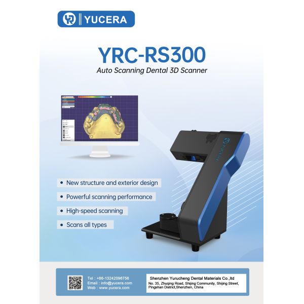 High Precision 10 μm Dental 3D Scanner with USB Light Blue Port and 360° Scanning for CAD CAM Applications