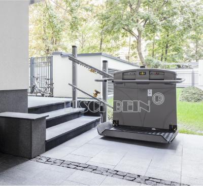 Shopping Center 250kg Capacity 2-5 Floor Travel Wheelchair Inclined Platform Lift For Railway Station Government Office