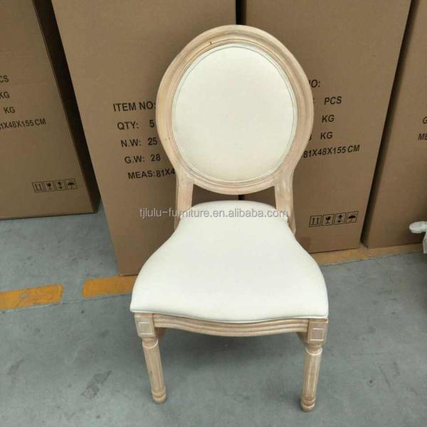 Embalaje de correo Y silla de boda de madera sólida para eventos y bodas