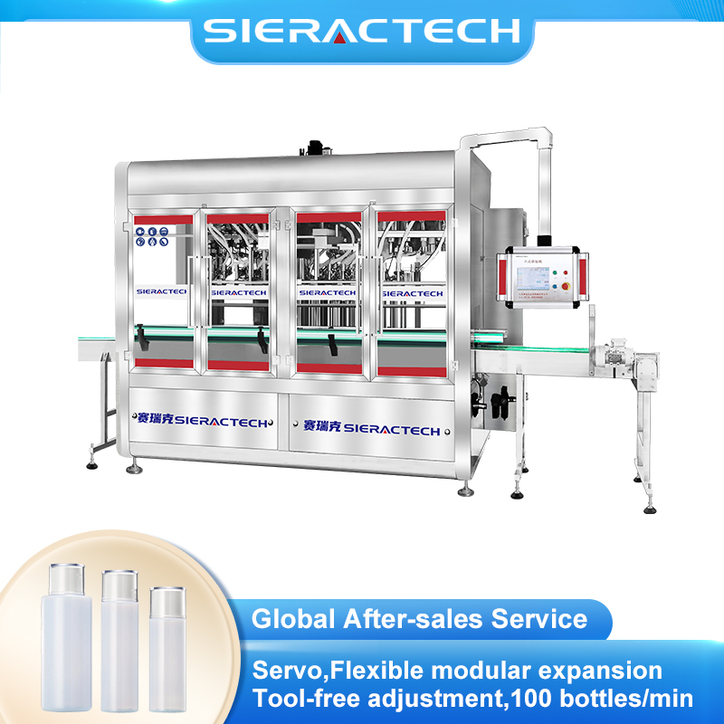 Automatic Essence Water Filling Machine with Servo Piston Control and Anti-Drip Cosmetic Filling System