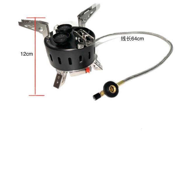 Газовая печь для газировки на открытом воздухе с тремя распылителями мини портативный складной лагерный горелка
