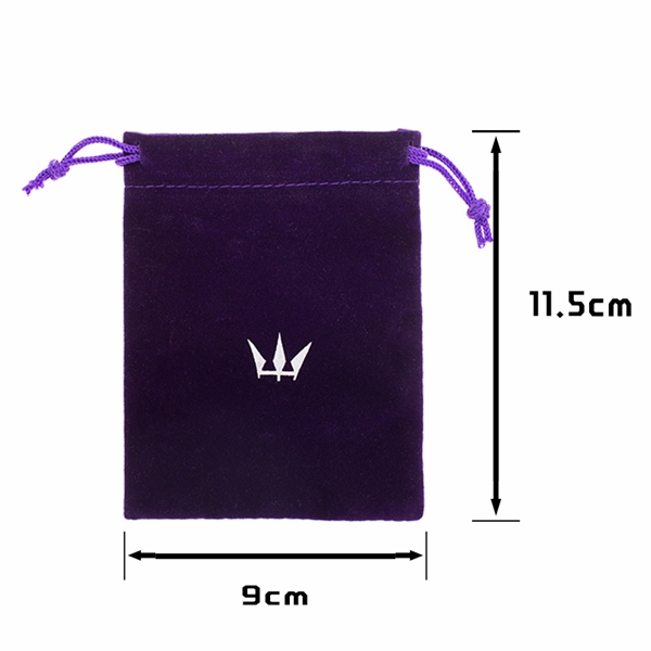 сумка сумок подарка Дравстринг 9 кс 11.5км, пурпурных и голубых мягкая бархата ювелирных изделий