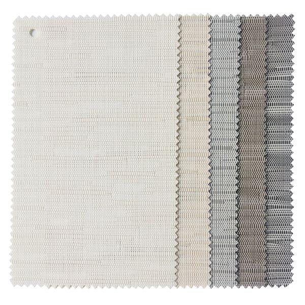 Tissus de stores enrouleurs ignifuges solaires blanc glace à 10 % d'ouverture pour la décoration intérieure