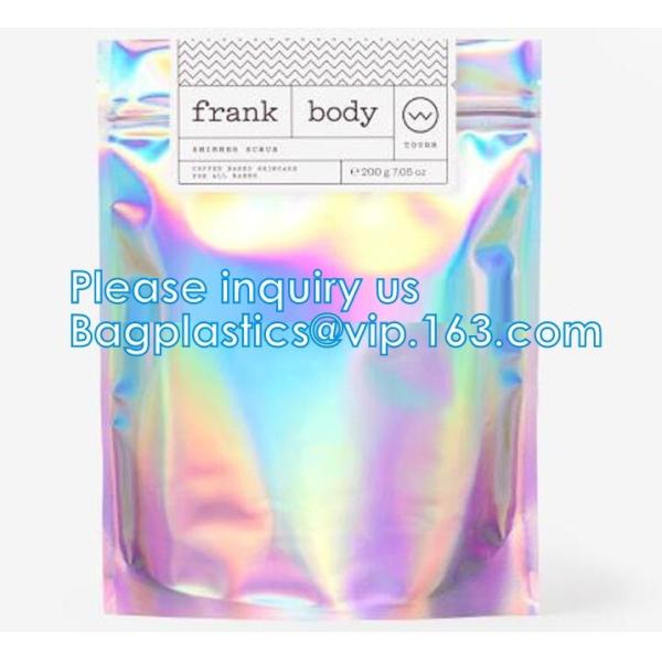 Metallized mailer pac Hologram Shiny Foil Glamour Holographic Mailers Metallic Mailer Apparel garment clothes Packaging