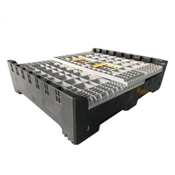 Pallet Collapsible Foldable Transport Box Small Plastic Heavy Duty Pallet Rack for Euro Sales CE/ISO9001 1210H1000 4-way Access
