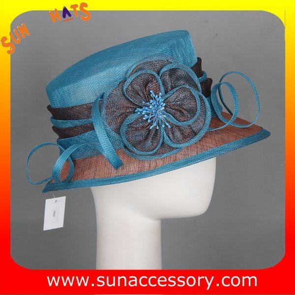 Elegant fancy Church sinamay hats for ladies ,Sinamay cloche hats