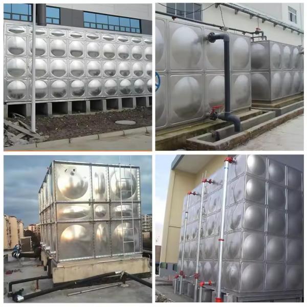 Prefabricated 5000 Liters Water Storage Tanks Sectional Modular stainless steel water tank