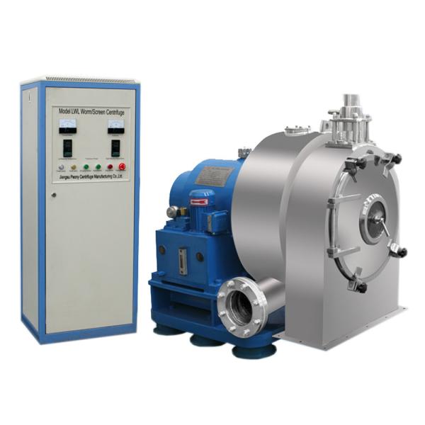 Um centrifugador químico de aço inoxidável do empurrador da fase para a desidratação do sulfato de cobre