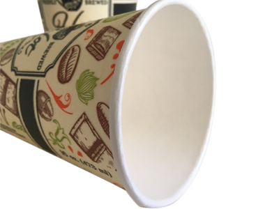 Custom Logo Disposable Paper Cups 8oz 12oz 16oz Hot Beverage