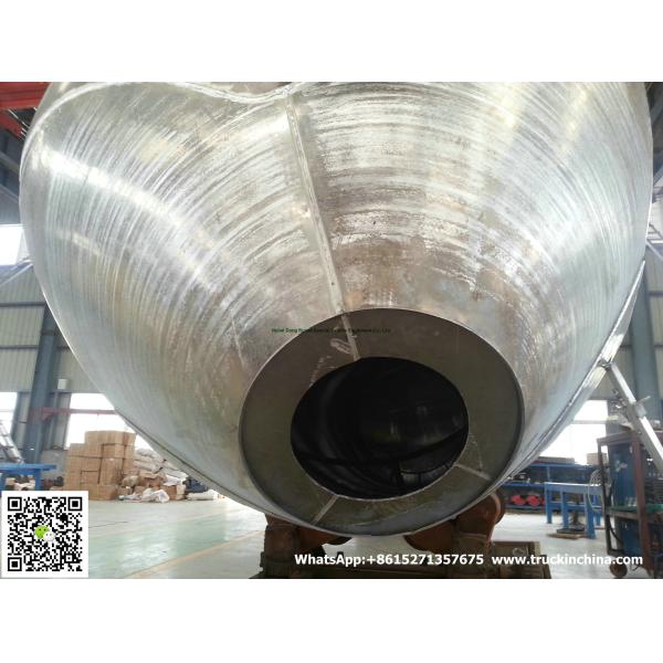 Aluminum Alloy  Wheat Flour Bulk Tanker with Tipping Hydraulic Cylinder (6000USG-10000USG ）whApp:+8615271357675