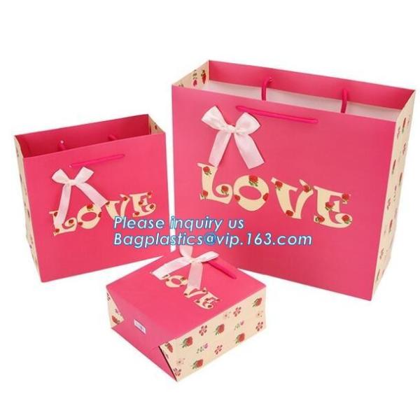 Luxury Black Rectangle Kraft Paper Pouches Gift Shopping Bags Party Carrier,factory price fashionable custom shopping ha