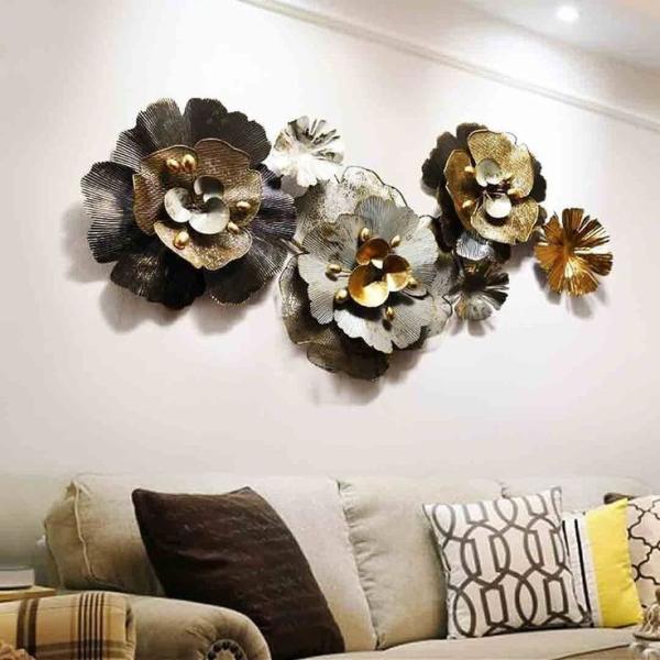 Metal Wall Flower Large And Bold Luxury Flower Wall Art Piece For Hotel Interior