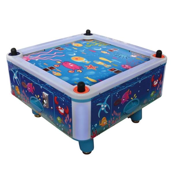 Kids Coin Pusher 4 Person Air Hockey Arcade Game Machine 50Hz 380W