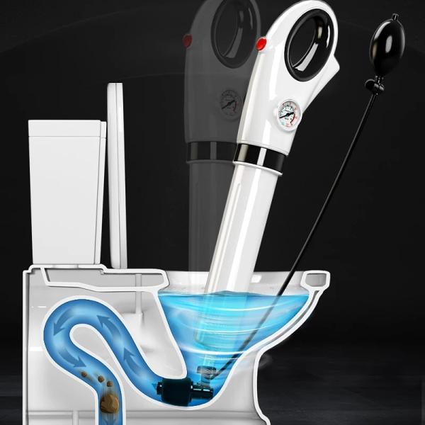 ABS rubber Drain Blaster Gun for High Pressure Toilet Plunger and Sink Pipe Dredging