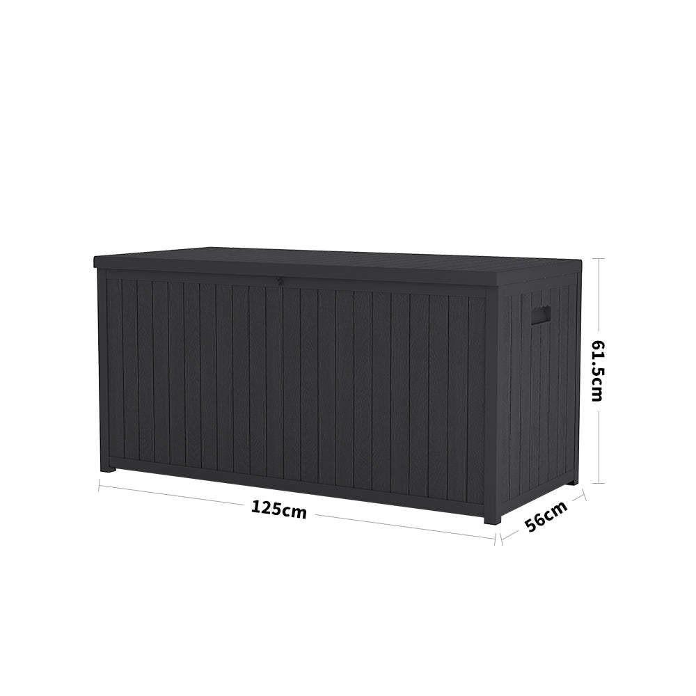 Weather Resistant Outdoor Storage Box for Garden Load ＞10kg W 56 x L 125 x H 61.5 cm