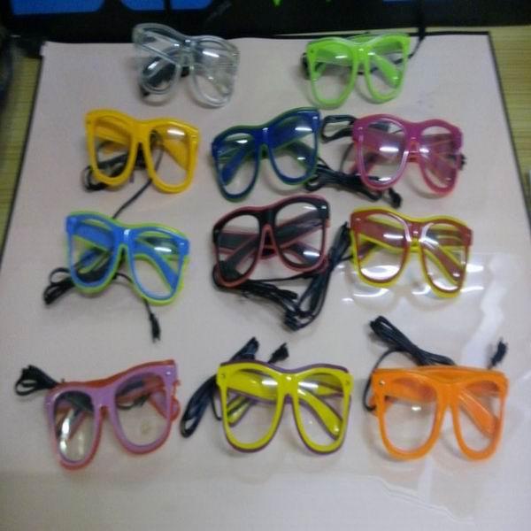 party decorative el glasses/el wire glasses/light up glasses