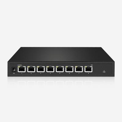 Sensor automático 10 Gbps 8 RJ45 Switch Ethernet não gerenciado 225,2 mm X 124,5 mm X 35 mm