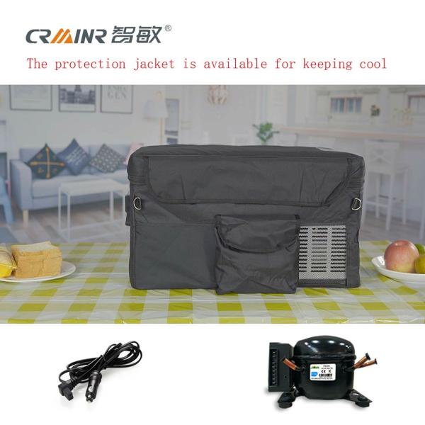 12 Volt 45W Mini Car Refrigerator , Camping Electric Cool Box 570*360*335mm
