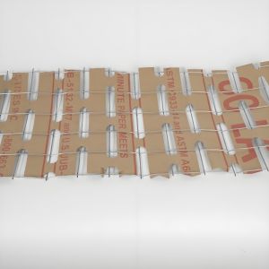 Treillis métallique soudé galvanisé avec dos en papier pour enduit, treillis anti-fissuration pour support d'enduit