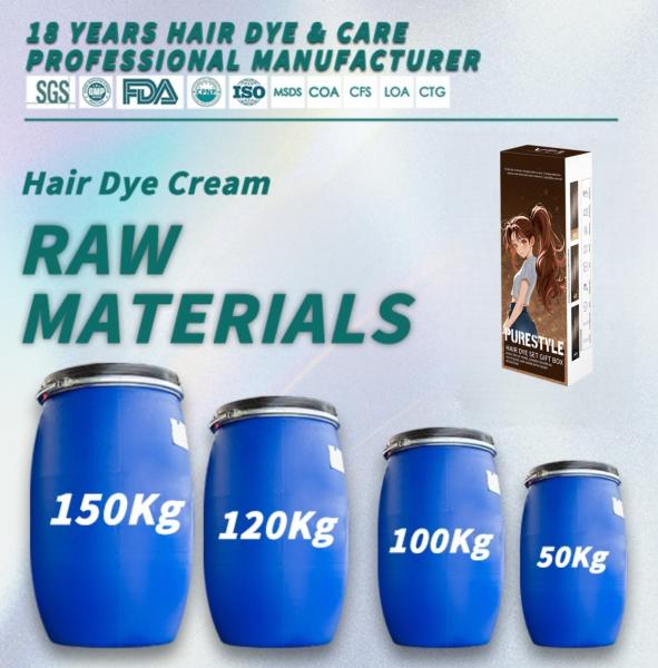 Purestyle Homeuse Hair Dye Set Raw Material Ammonia Free Herbal Formula Hair Color Cream OEM Available