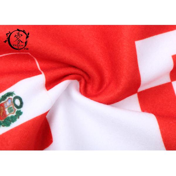 World Cup Fleece Peru Sublimation Scarf Arsenal Soccer Digital Print