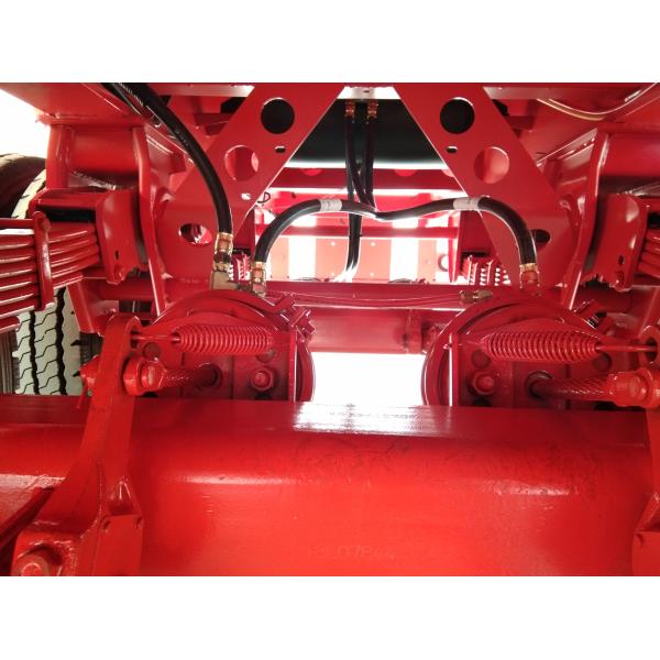 9.5 Meters 2 Axles Long Flatbed Trailer , Semi Truck Lightweight Flatbed Trailer