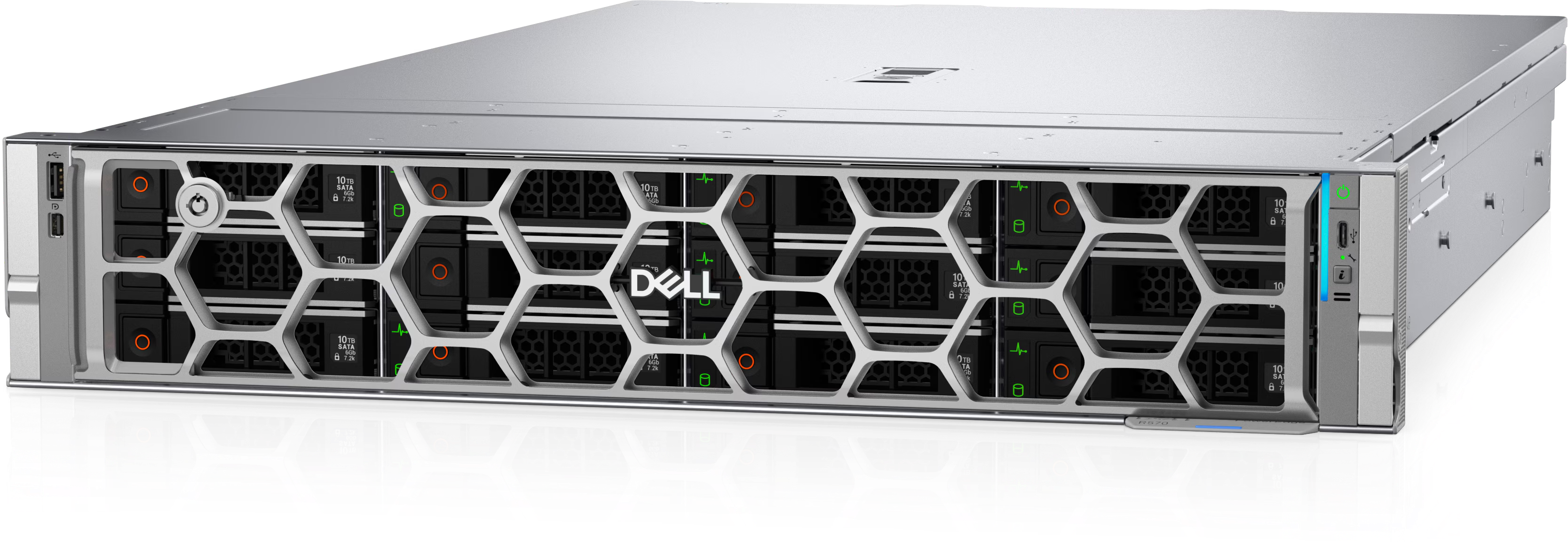 PowerEdge R5715 2U Rack Server One 5th Generation AMD EPYC 9005 Series processor with up to 32 cores per processor.