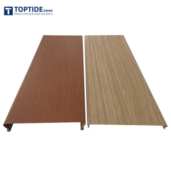 Environmentally Friendly Fireproof Linear Strip Ceiling Easy Installation