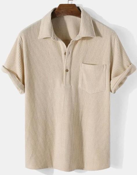 Small Moq Clothing Manufacturers Men'S Classic Fit Short Sleeve Dual Tipped Collar Polo Shirt