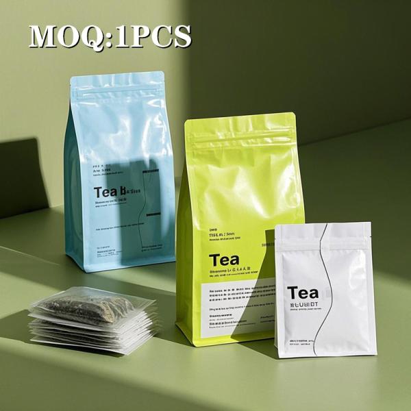 2025 New Tea Packaging Bag Custom Printing Manufacturer Wholesale Plastic Composite Zipper Bag Moisture-proof