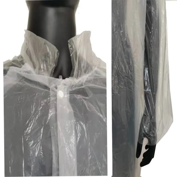 wholesale polyethylene lab coat disposable Plastic Visitor coat/Pe Lab Coat water proof