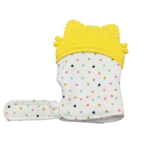Pastel Beads Baby's Hand Self-Soothing Pain Relief Hygienic Chewable Newborn Nursing Mitt Teething Mitten Teether