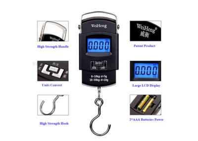 High Precision Travel Bag Weight Scale , Blue Backlit Hand Luggage Scale