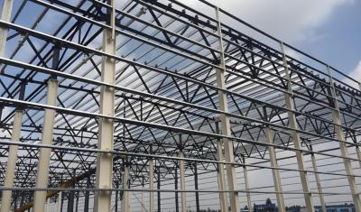 Fireproof Steel Structure Warehouse with 4-12 Meters Height and Customizable Span for Industrial Use